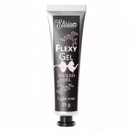 Elisium, żel do przedłużania paznokci Flexygel Light Rose, 25 g