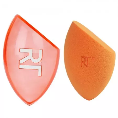 Real Techniques Miracle Complexion Sponge + Travel Sponge Case gąbka do makijażu + podróżne etui