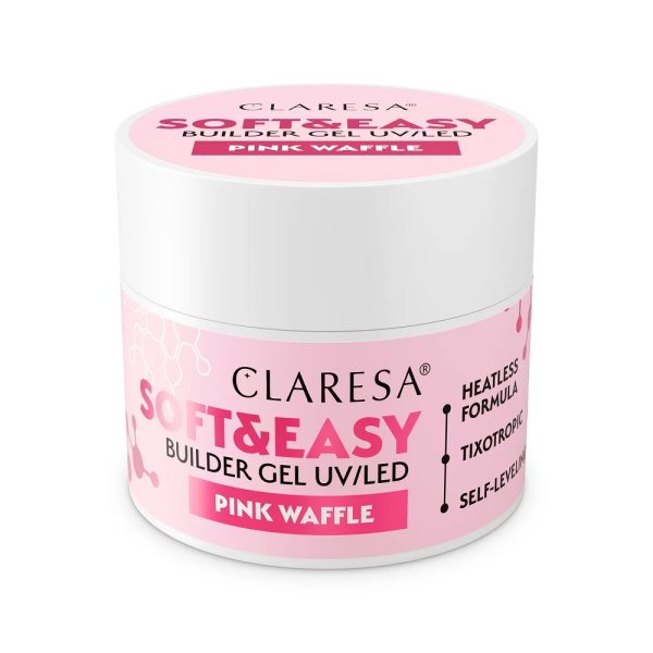 Claresa Soft& Easy Builder Gel żel budujący Pink Waffle 12g