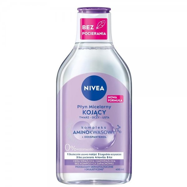Nivea MicellAir kojący płyn micelarny cera wrażliwa i nadwrażliwa 400ml