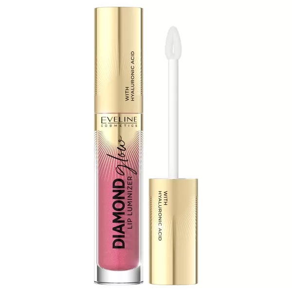 Eveline Cosmetics Diamond Glow Lip Luminizer, Błyszczyk z kwasem hialuronowym nr 09, 4ml