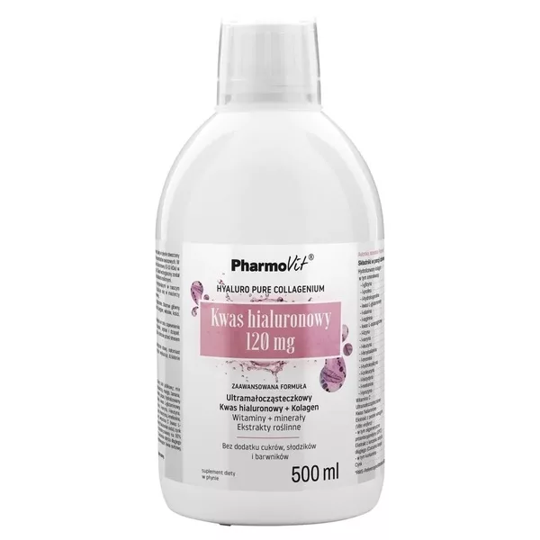 Pharmovit Kwas hialuronowy 120 mg suplement diety w płynie 500ml