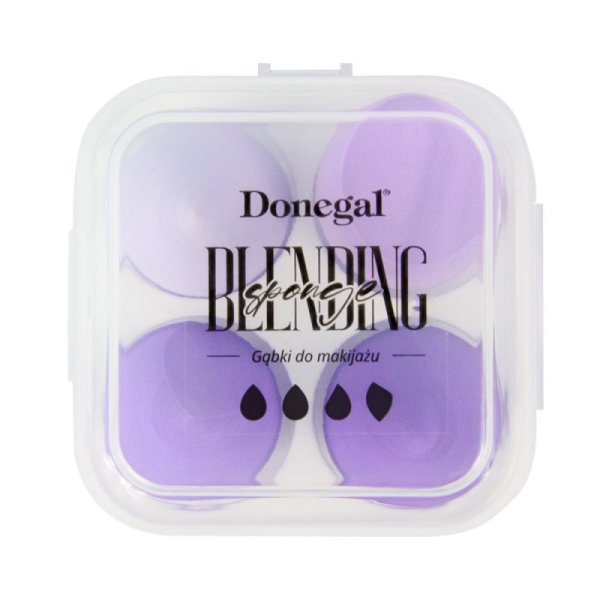 Donegal Blending Sponge gąbki do makijażu w etui 4szt. 4345