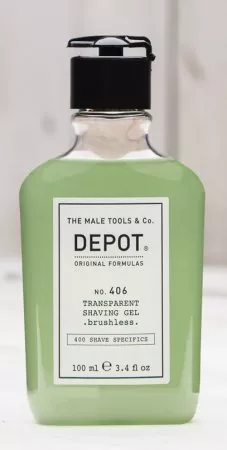 Depot No. 406, transparentny żel do golenia, 100ml