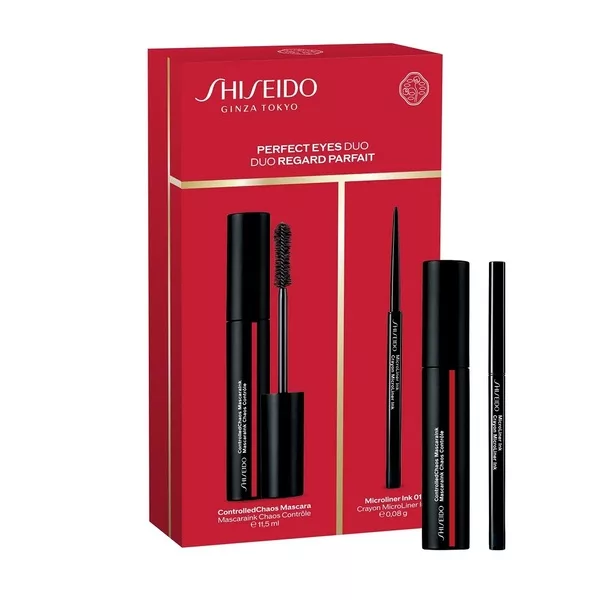 Shiseido Perfect Eyes Duo zestaw tusz do rzęs 11.5ml + kremowy eyeliner 0.08g