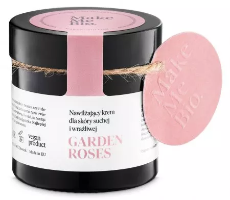 Make Me Bio Garden Roses, nawilżający krem dla skóry suchej i wrażliwej, 60ml