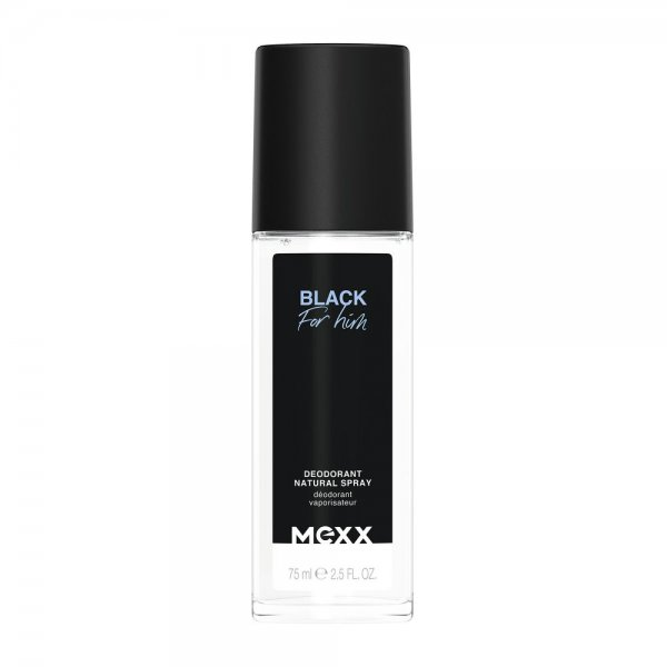 Mexx Black For Him dezodorant w naturalnym sprayu 75ml (M)