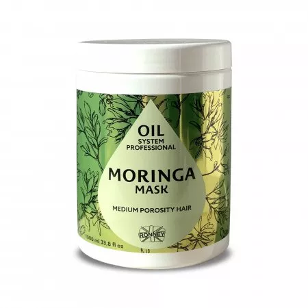 Ronney Professional Oil System Medium Porosity Hair - Maska moringa, 1000ml