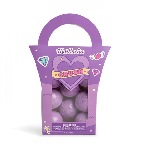 Martinelia Crush kule do kąpieli dla dzieci Fioletowe 8x15g