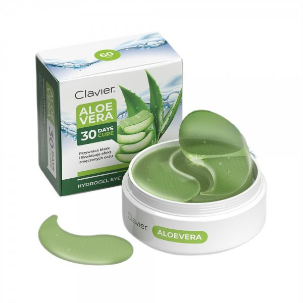 Clavier Aloe Vera hydrożelowe płatki pod oczy 60szt.