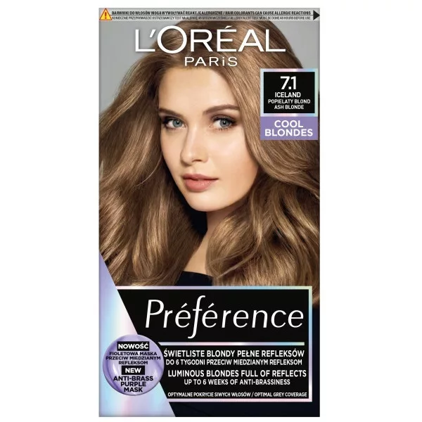L'Oreal Paris Preference Farba do włosów 7.1 Islande
