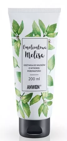 Anwen, odżywka do włosów wysokoporowatych, Emolientowa Melissa, 200ml