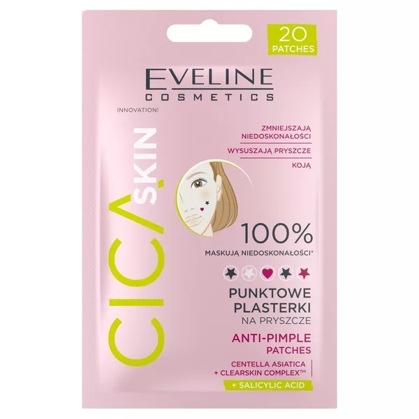 Eveline Cosmetics Cica Skin punktowe plasterki na pryszcze 20szt.