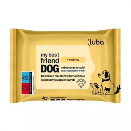 Luba my best friend DOG nawilżane chusteczki do pielęgnacji wrażliwych miejsc 25szt.