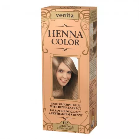 Venita Henna Color balsam koloryzujący z ekstraktem z henny 112 Ciemny Blond 75ml