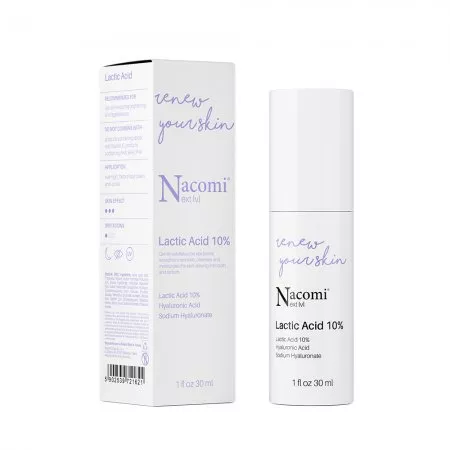 Nacomi Next level, serum do twarzy z kwasem mlekowym 10%, 30ml
