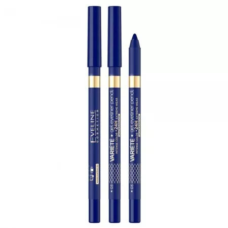 Eveline Variété, wodoodporna żelowa kredka do oczu, 03 blue
