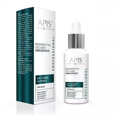Apis, Api-Podo Intense, Regenerujacy koncentrat kolagenowy do paznokci 30ml