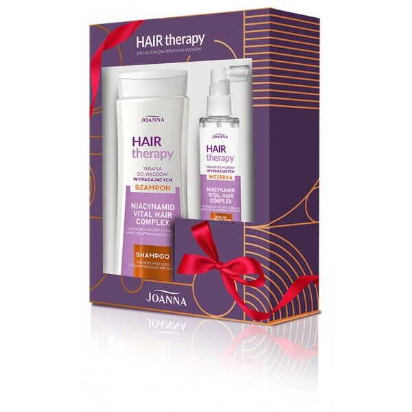 Joanna Hair therapy, zestaw prezentowy do pielęgnacji włosów, szampon 300ml + wcierka 100ml