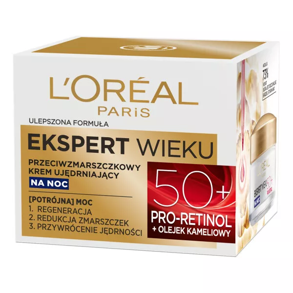 L'Oreal Paris Ekspert Wieku Przeciwzmarszczkowy krem ujędrniający na noc 50+, 50ml