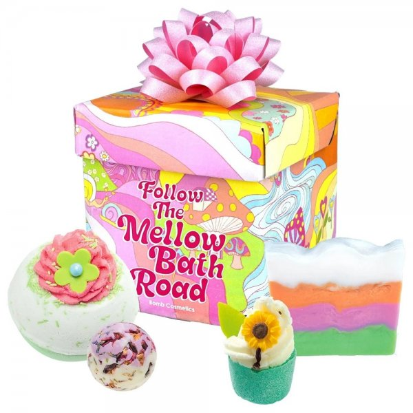 Bomb Cosmetics Follow the Mellow Bath Road zestaw upominkowy do kąpieli 4szt