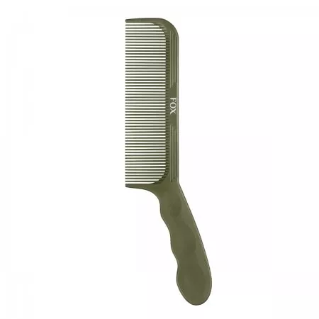 Fox Earth Colors, grzebień fryzjerski do rozczesywania, zielona