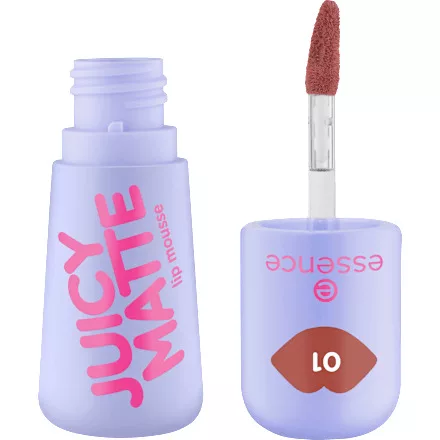 Essence Juicy Matte, pomadka do ust w musie, 01, 2.7ml