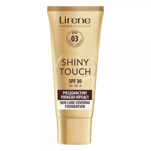 Lirene Shiny Touch pielęgnacyjny podkład kryjący 03 Beige 30ml