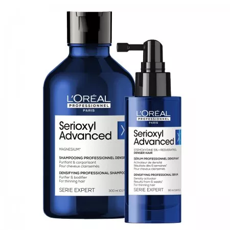Loreal Serioxyl Advanced, zestaw XL zagęszczający włosy, szampon + serum