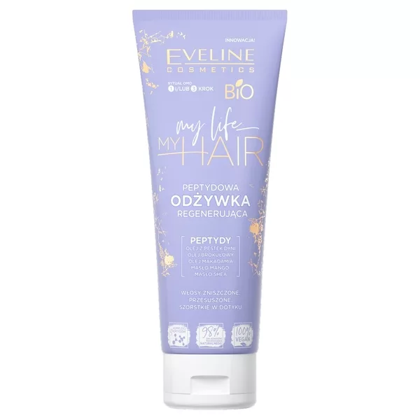 Eveline My Life My Hair, peptydowa odżywka regenerująca, 250ml - data ważności (1.06.2026)