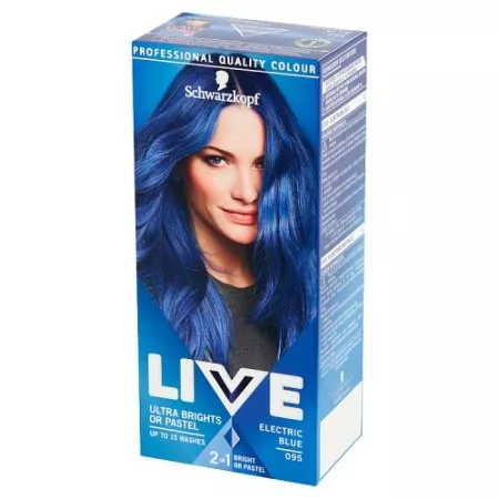 Schwarzkopf Live Ultra Brights or Pastel farba do włosów 095 Elektryczny Błękit