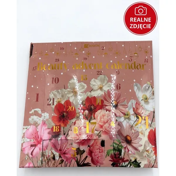 HiSkin Beauty Advent Calendar kalendarz adwentowy 24szt - otwarte okienka, uszkodzone opakowanie, produkty luzem w środku