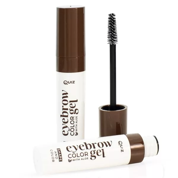 Quiz Cosmetics Eyebrow Gel Shape & Color żel koloryzujący do brwi z aloesem Dark 5ml