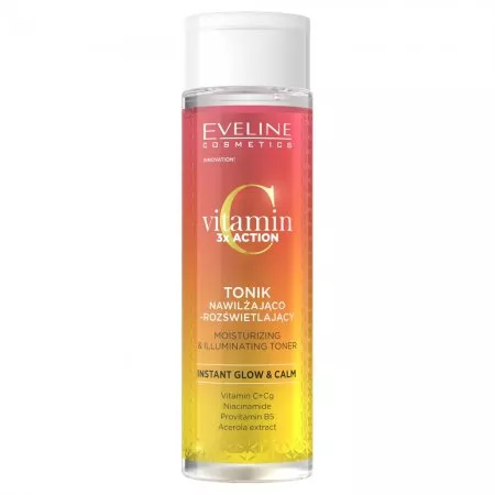 Eveline Cosmetics Vitamin C 3x Action nawilżająco-rozświetlający tonik 200ml
