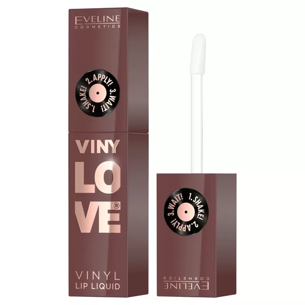 Eveline Cosmetics VinyLove długotrwała pomadka płynna z efektem winylowym 07 Nudy 4ml