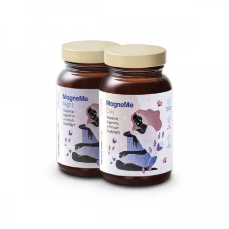 HealthLabs MagneMe Day&Night połączenie czterech form magnezu i witaminy B6 suplement diety 120 kapsułek