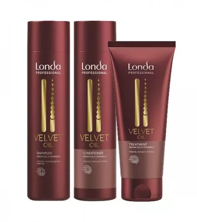 Londa Velvet Oil, zestaw regenerujący, szampon + odżywka + kuracja