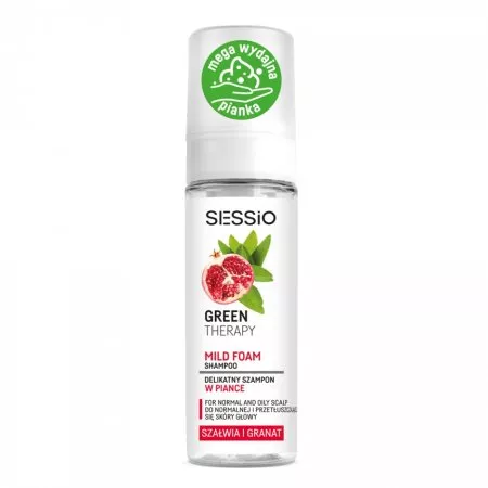 Sessio Green Therapy delikatny szampon w piance Szałwia i Granat 175g