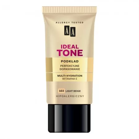 AA Make Up Ideal Tone podkład perfekcyjne dopasowanie 103 Light Beige 30ml