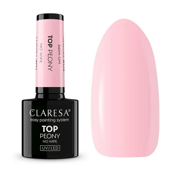 Claresa Top Peony No Wipe top hybrydowy bez przemywania 5g