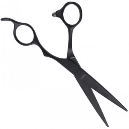 Olivia Garden Silkcut Pro Black Matt, nożyczki fryzjerskie dla leworęcznych, 5.75"