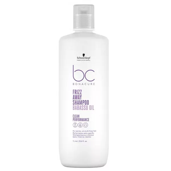 Schwarzkopf BC Frizz Away, wygładzający szampon do włosów z olejem babassu, 1000ml