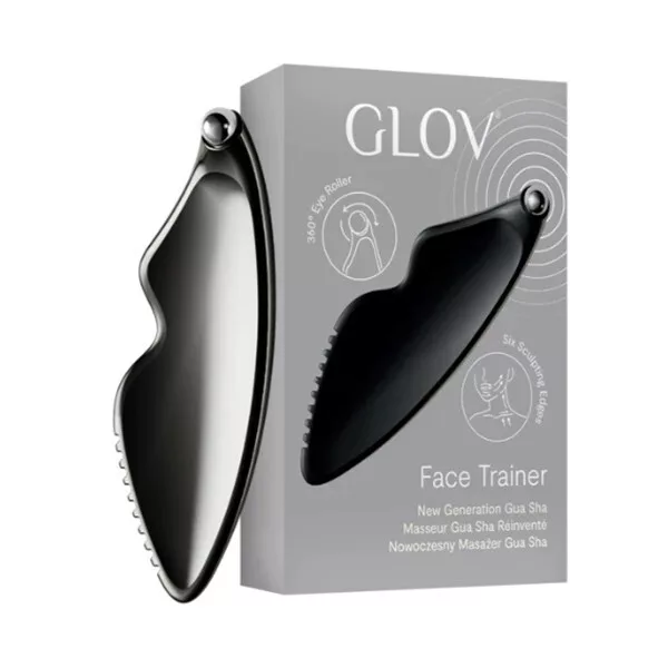 Glov Face Trainer nowoczesny masażer Gua Sha Black