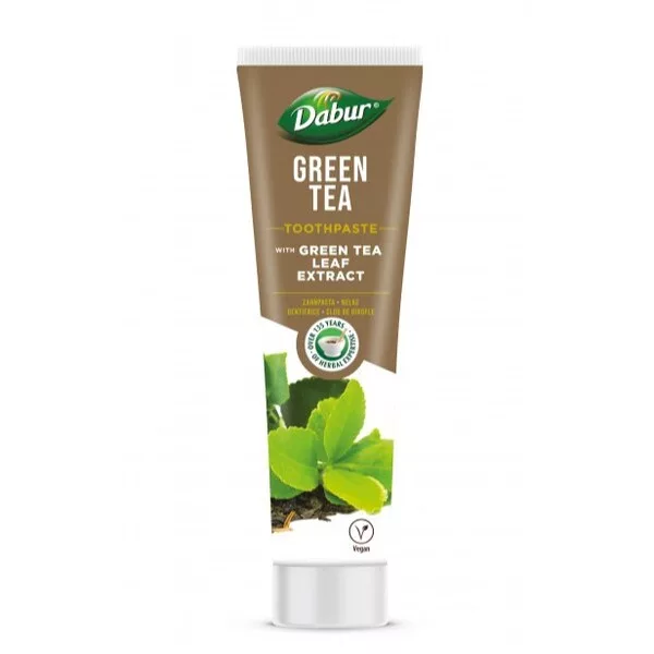 Dabur Green Tea Toothpaste pasta do zębów z ekstraktami z liści Zielonej Herbaty 100ml