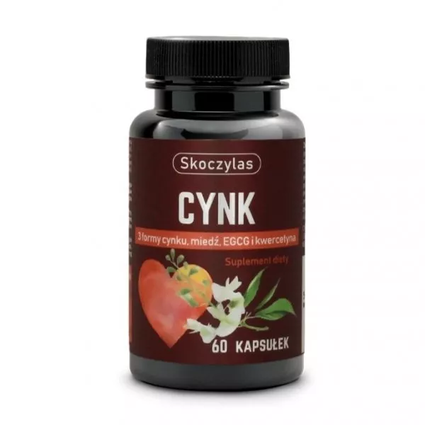 Skoczylas Cynk 3 formy miedź + EGCG + kwercetyna suplement diety 60 kapsułek