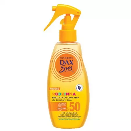 Dax Sun Rodzinna emulsja do opalania dla dorosłych i dzieci SPF50 200ml