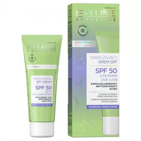 Eveline Face Therapy, nawilżający krem SPF50, 30ml