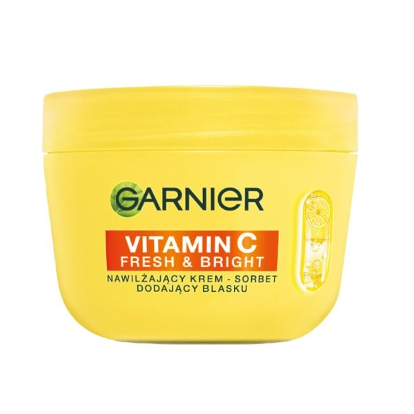 Garnier Vitamin C Fresh & Bright nawilżający krem - sorbet dodający blasku 85ml