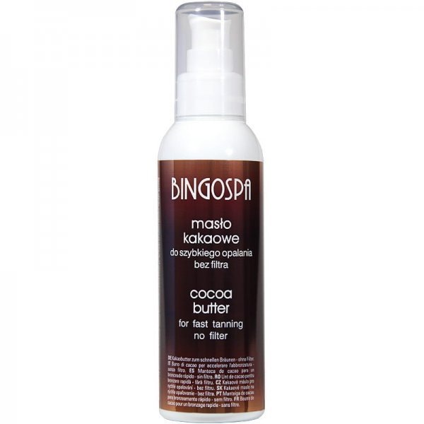 BingoSpa Masło kakaowe do szybkiego opalania bez filtra 120g