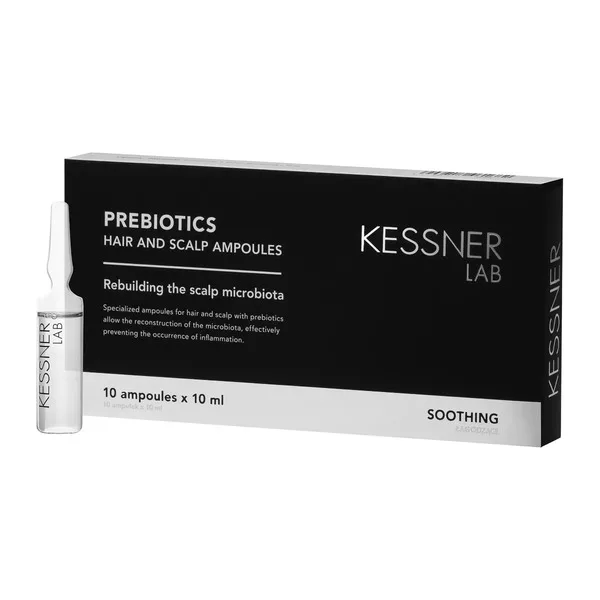 Kessner Lab Prebiotic, ampułki do skóry głowy i włosów 10x10ml - data ważności (7.2026)